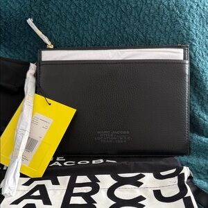 Marc Jacobs Black and White Leather Pouch